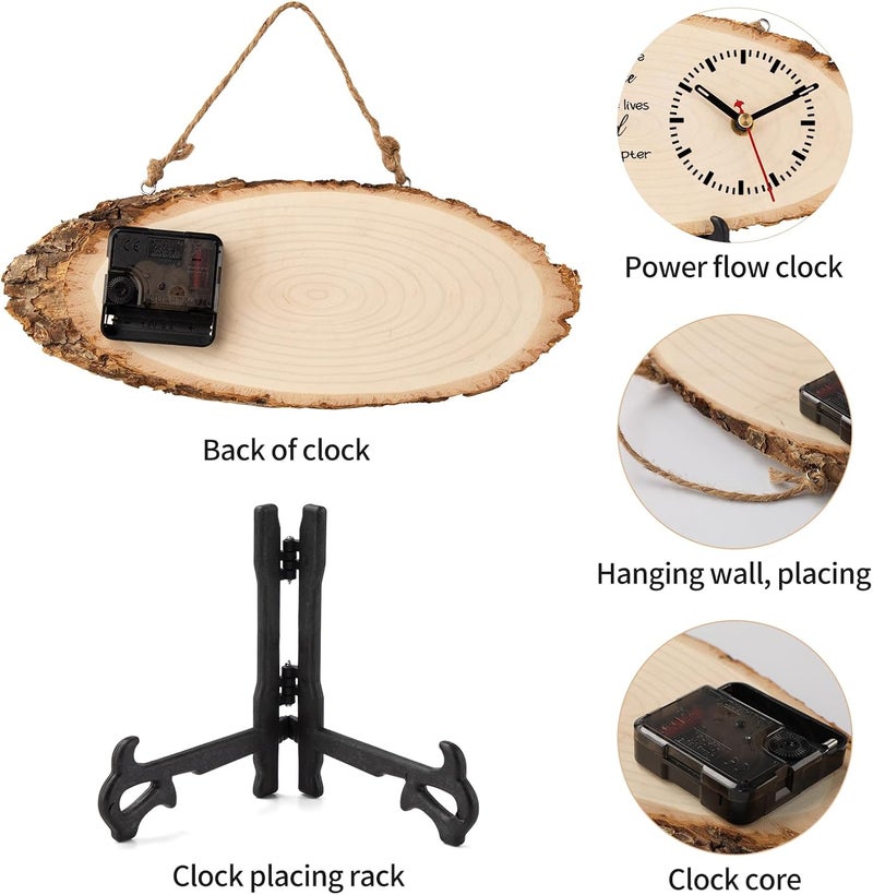 Calibron Retirement Gifts for Men Woman Wooden Clock Personalized Retirement Gifts, Farewell Gift for Coworkers, Leaving Gifts for Men DIY Clock - Image 5